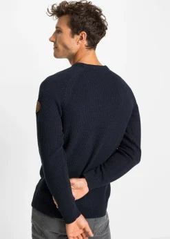 Pull en grosse maille avec coton recyclé
