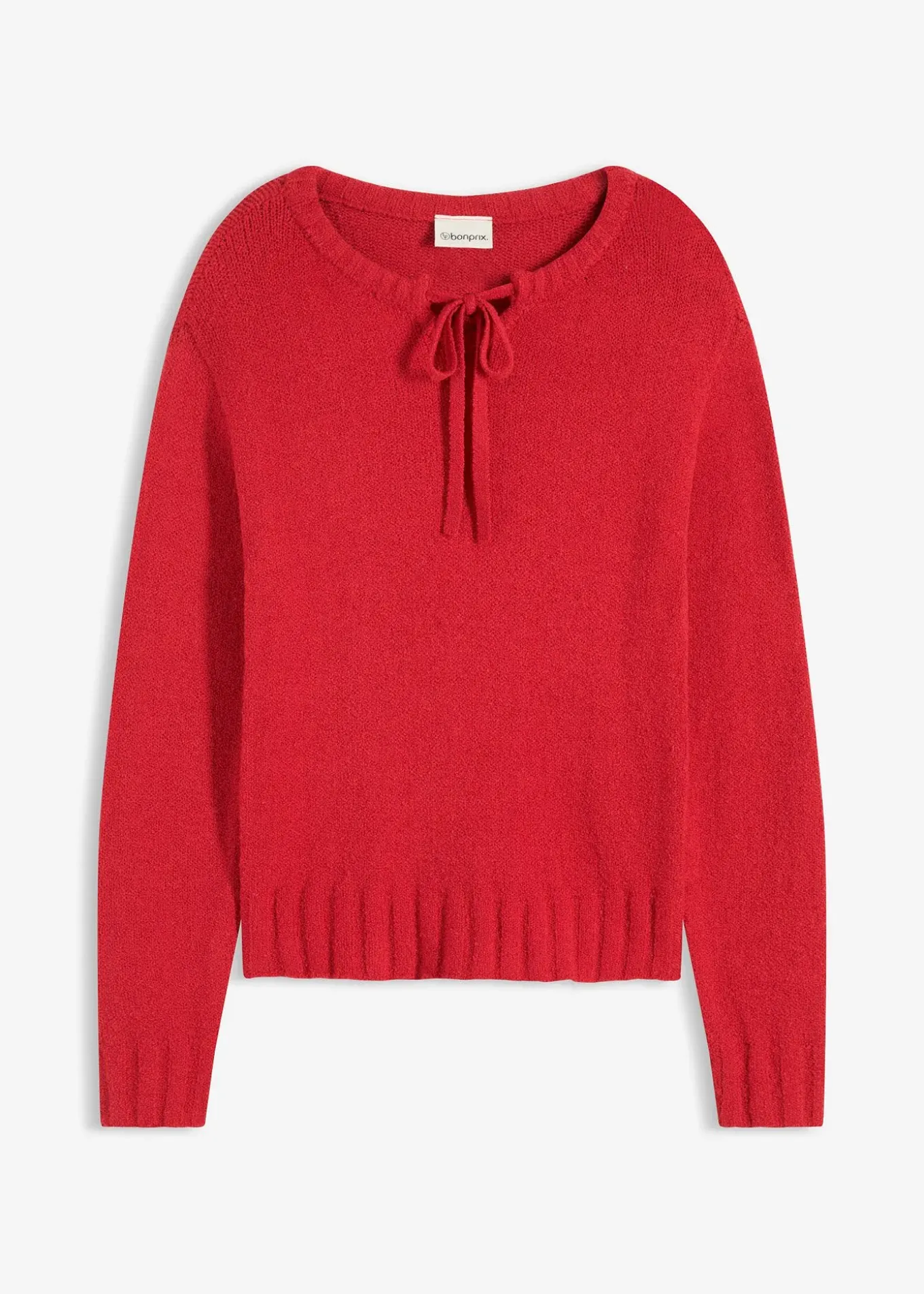 Pull en grosse maille avec lien à nouer