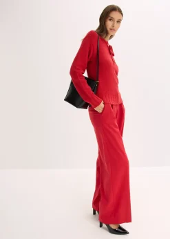 Pull en grosse maille avec lien à nouer