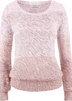 Pull en grosse maille avec dégradé de couleur