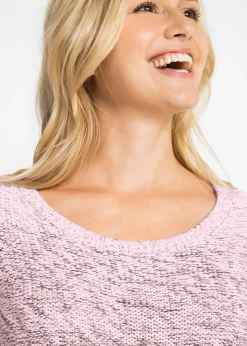 Pull en grosse maille avec dégradé de couleur