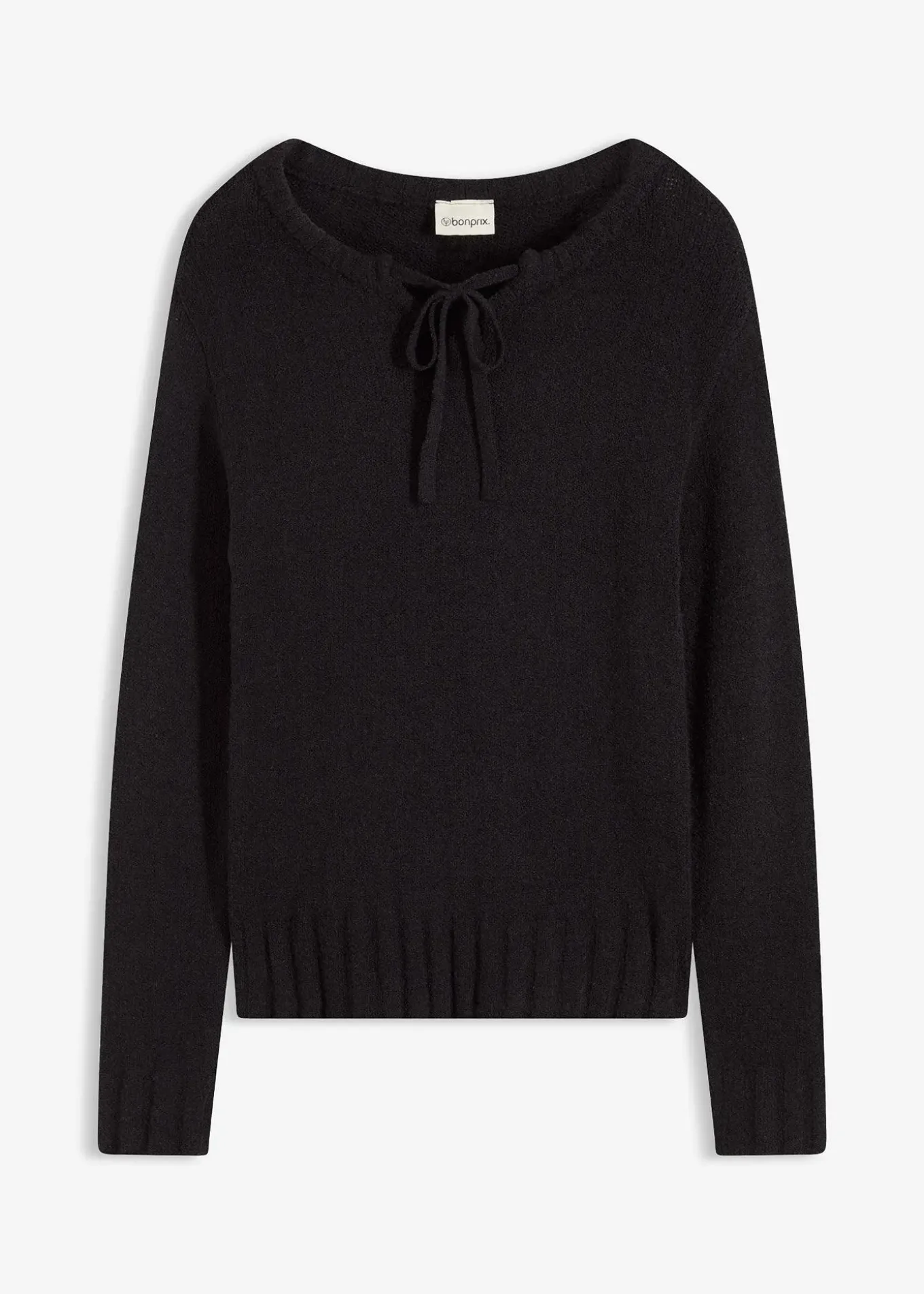 Pull en grosse maille avec lien à nouer