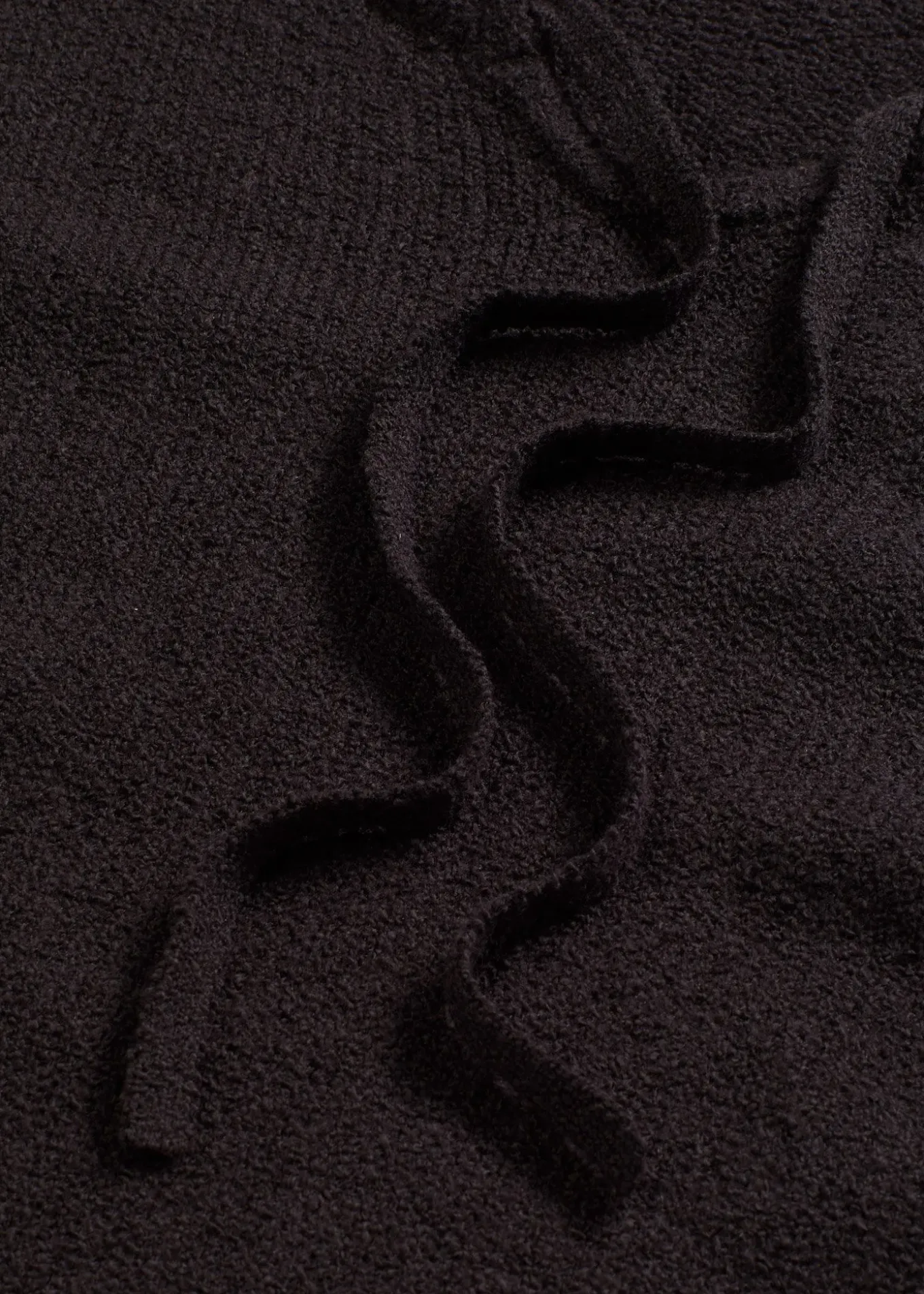 Pull en grosse maille avec lien à nouer