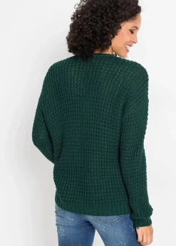 Pull en grosse maille avec zip