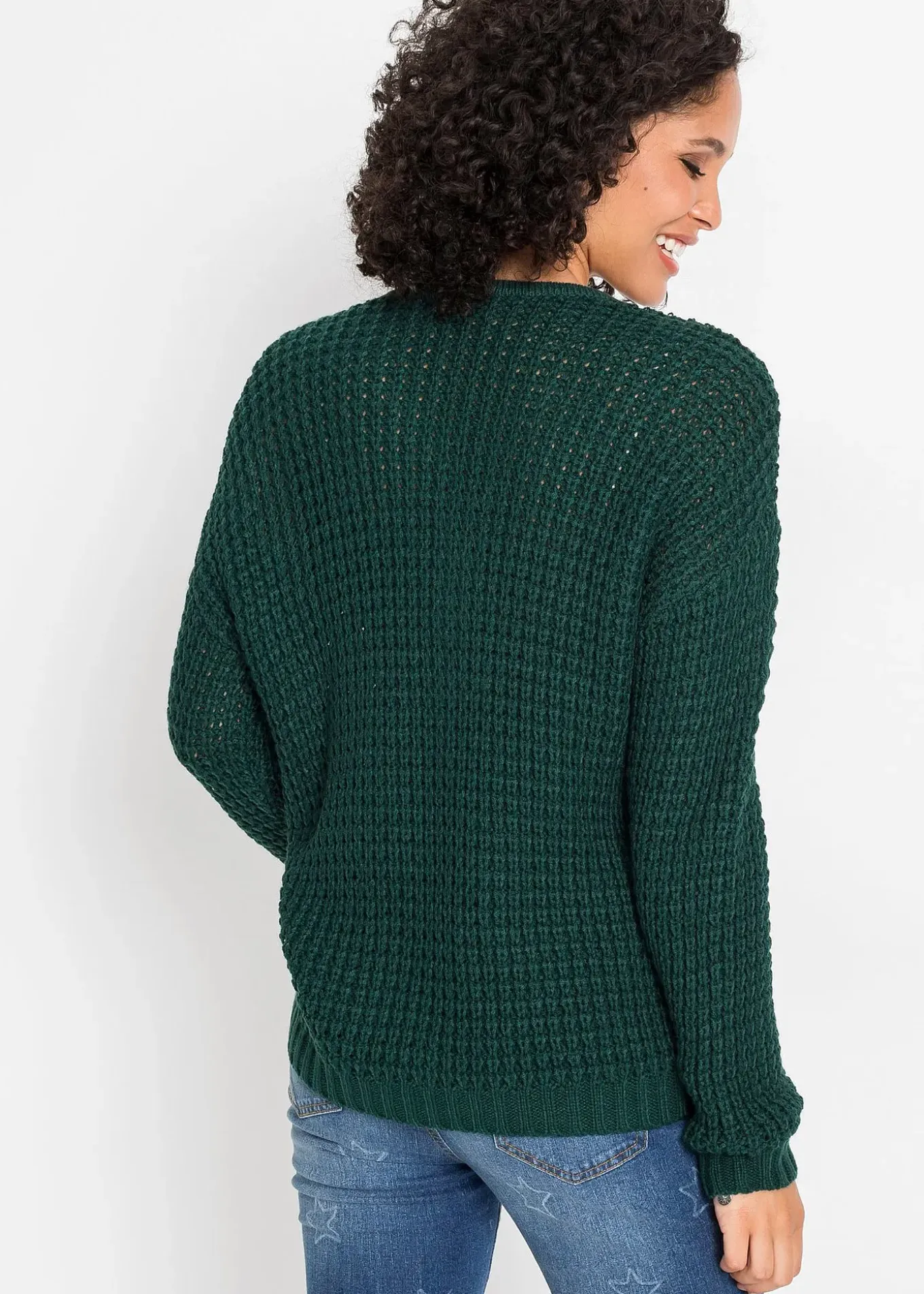 Pull en grosse maille avec zip