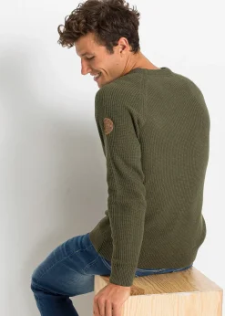 Pull en grosse maille avec coton recyclé