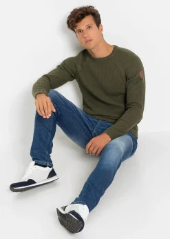 Pull en grosse maille avec coton recyclé