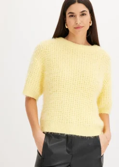 Pull en grosse maille poilue