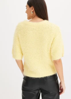 Pull en grosse maille poilue