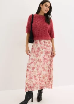 Pull en grosse maille poilue