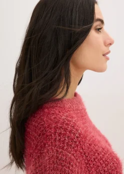 Pull en grosse maille poilue