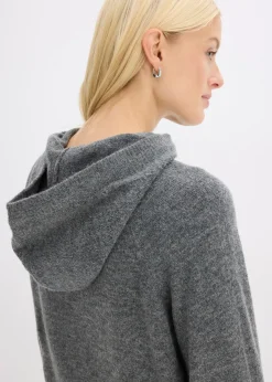 Pull en maille à capuche