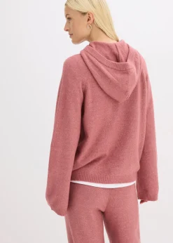 Pull en maille à capuche