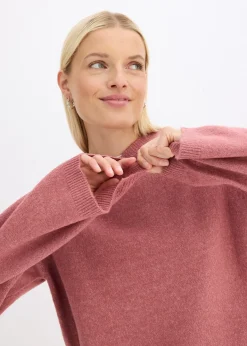 Pull en maille à capuche