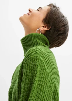 Pull en maille à col roulé