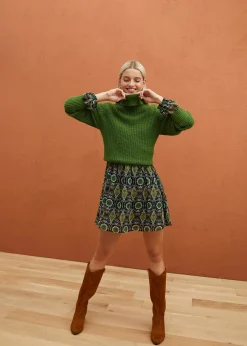 Pull en maille à col roulé