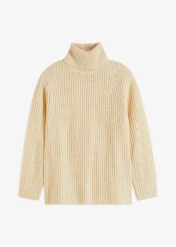 Pull en maille à col roulé