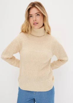 Pull en maille à col roulé