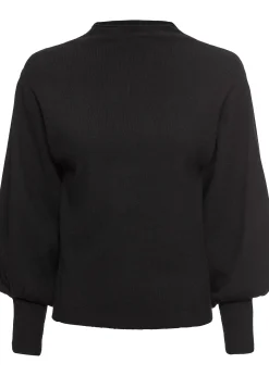 Pull en maille à manches ballon