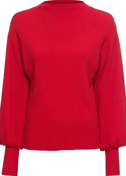 Pull en maille à manches ballon