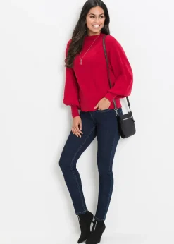 Pull en maille à manches ballon