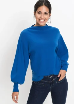 Pull en maille à manches ballon