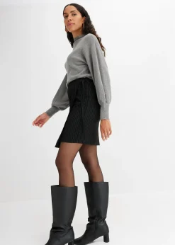 Pull en maille à manches ballon