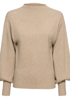 Pull en maille à manches ballon