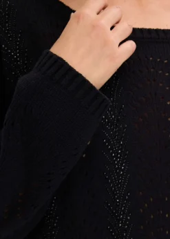 Pull en maille ajourée