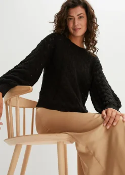 Pull en maille ajourée