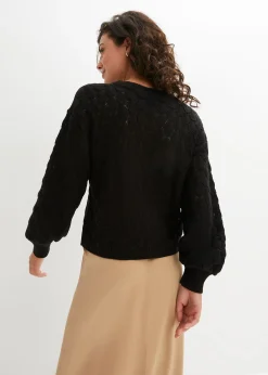 Pull en maille ajourée