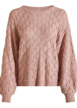 Pull en maille ajourée