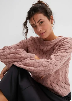 Pull en maille ajourée