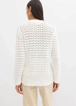 Pull en maille ajourée