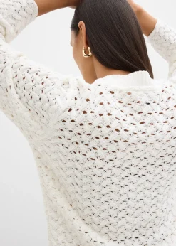 Pull en maille ajourée