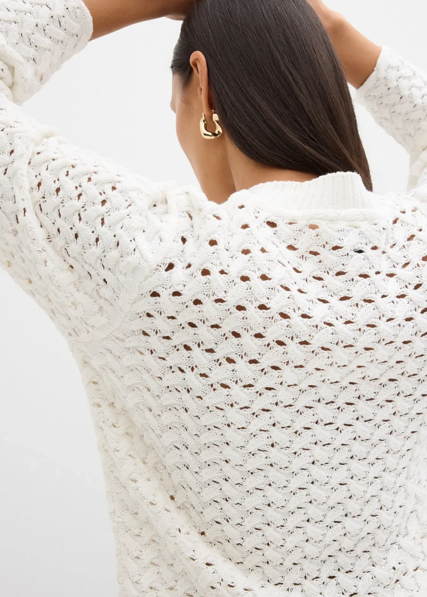 Pull en maille ajourée