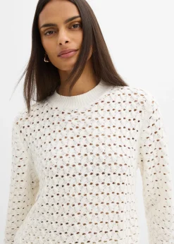 Pull en maille ajourée