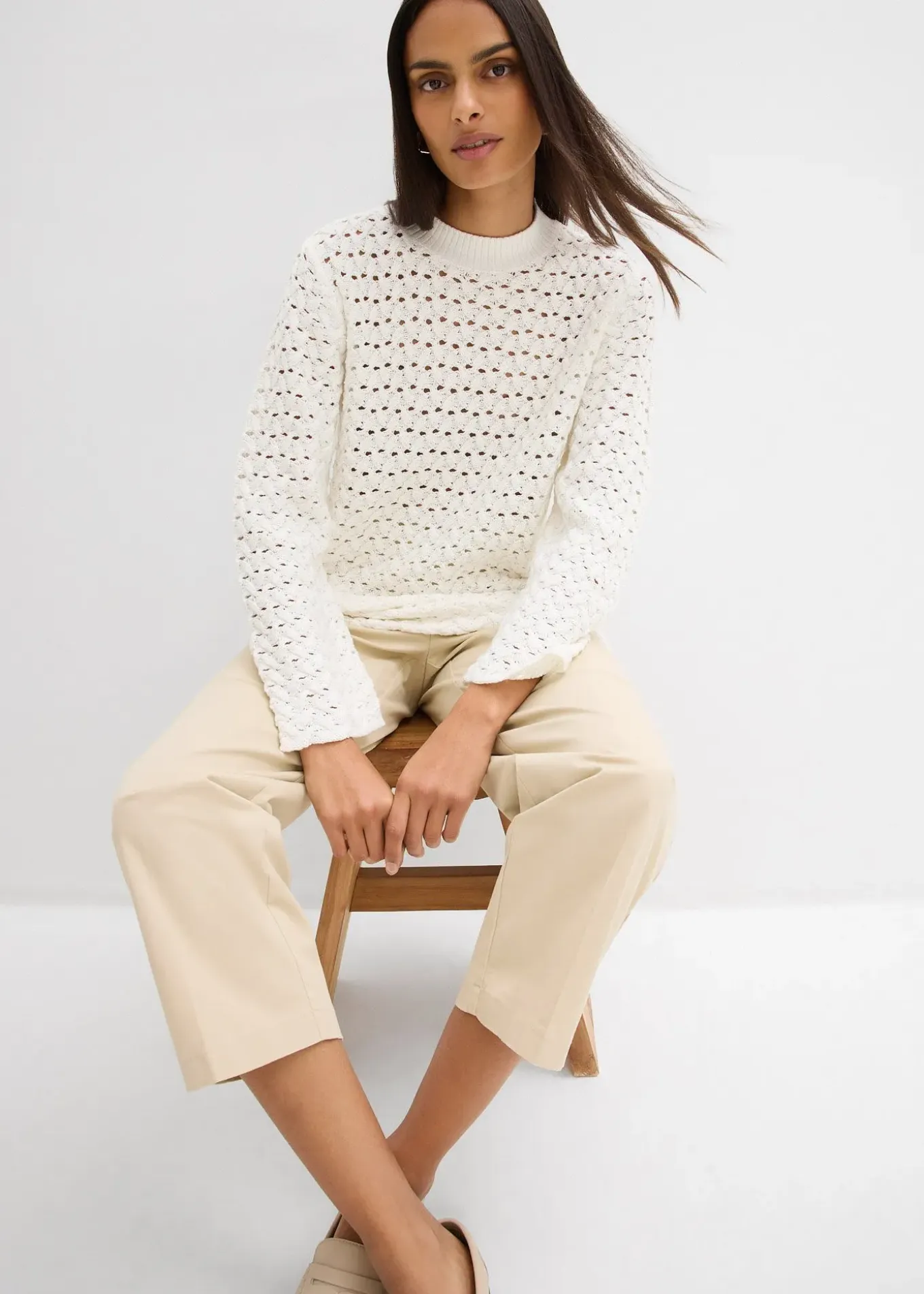 Pull en maille ajourée