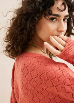 Pull en maille ajourée