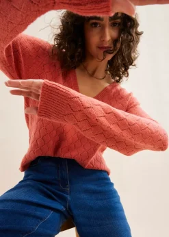 Pull en maille ajourée