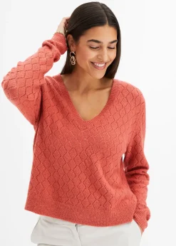 Pull en maille ajourée