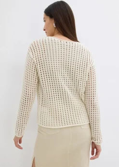 Pull en maille ajourée