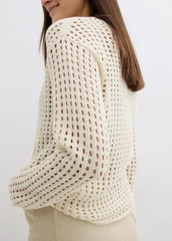 Pull en maille ajourée
