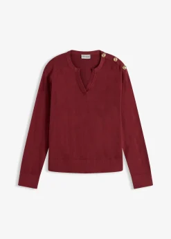 Pull en maille avec boutons