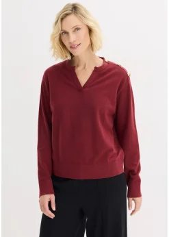 Pull en maille avec boutons