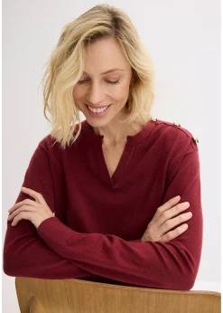 Pull en maille avec boutons