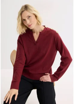 Pull en maille avec boutons