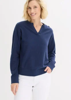 Pull en maille avec boutons