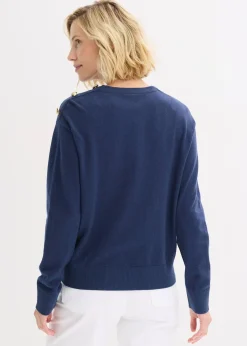 Pull en maille avec boutons