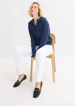 Pull en maille avec boutons